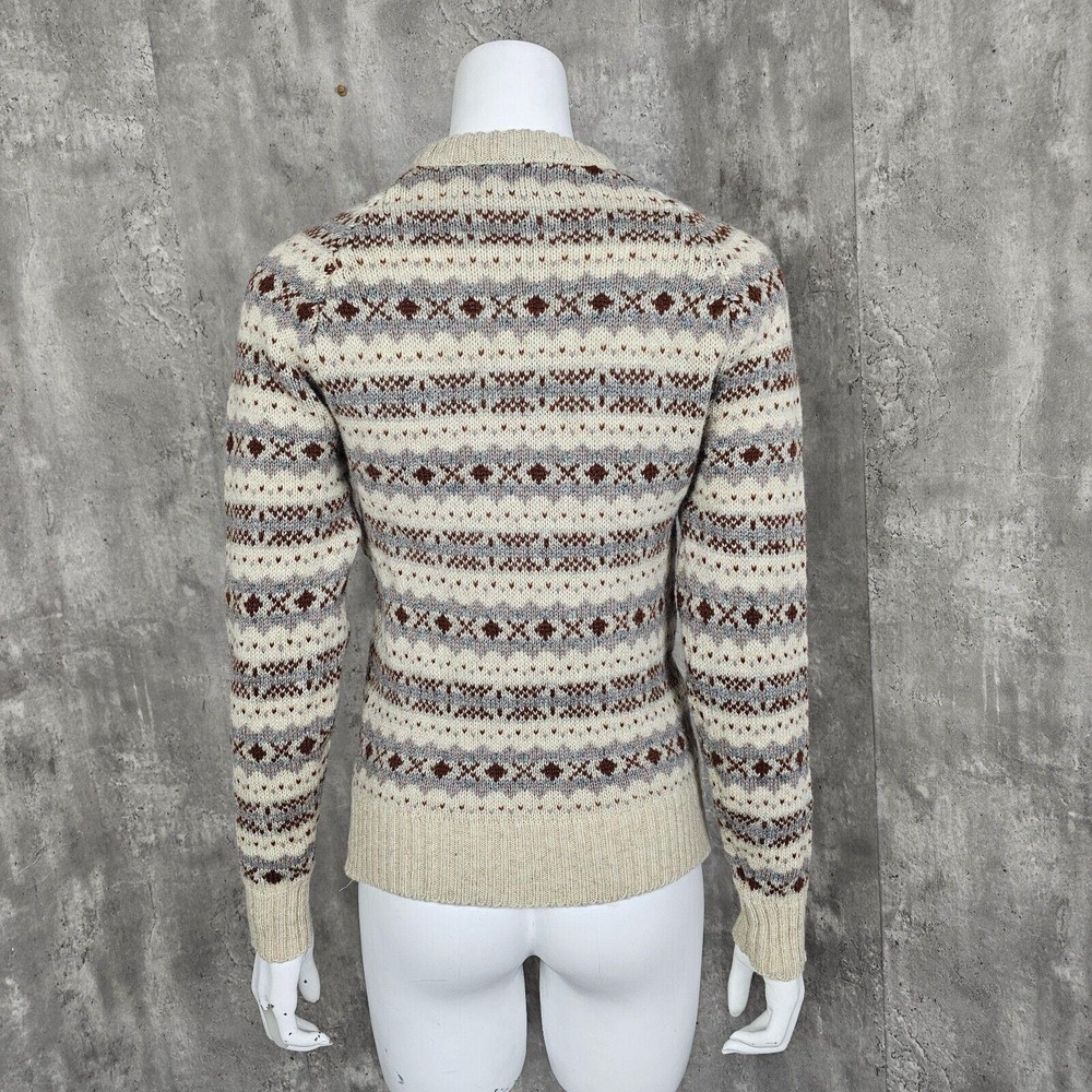 Vintage McGregor S Wool Blend Fair Isle Eclectic Grandpa Sweater Ski Winter - Picture 5 of 7